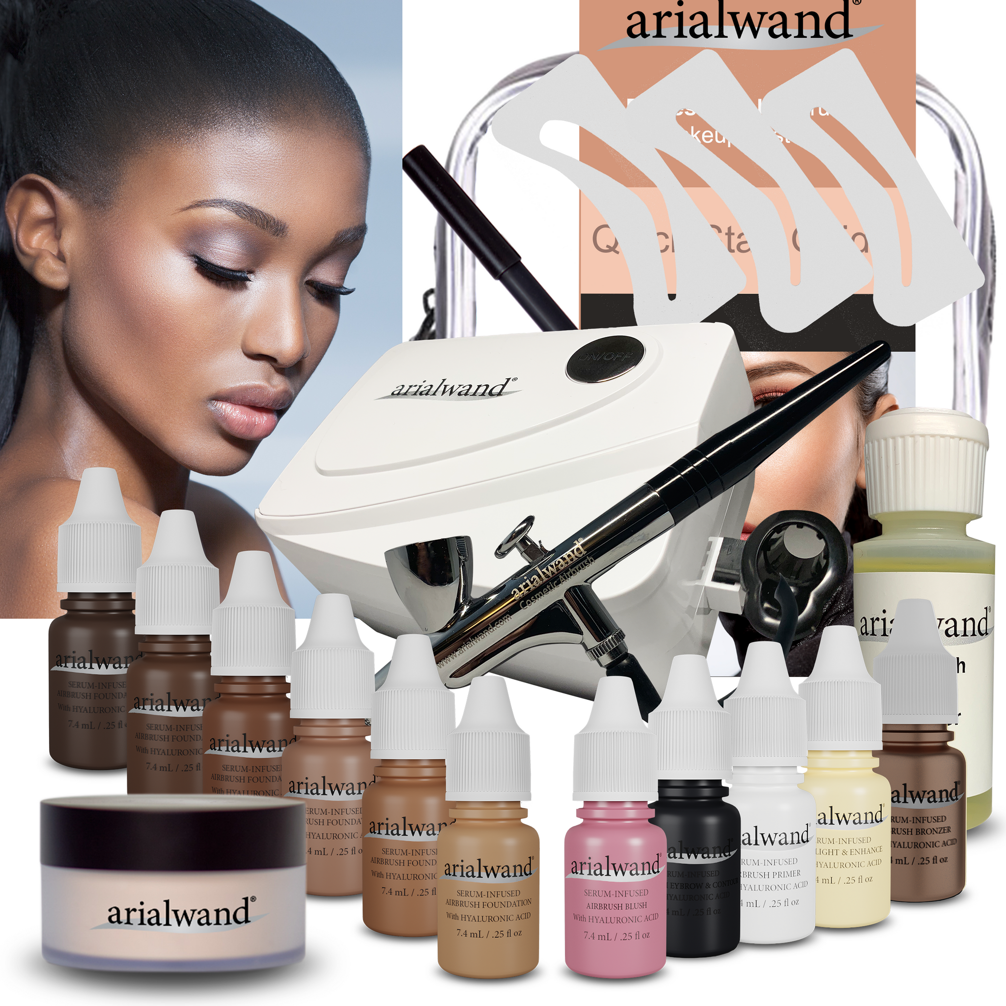 Pro Airbrush Makeup Kit - DEEP – arialwand